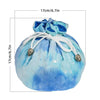 Multi-pocket d20 Dice Bag - Sky Blue with Stars
