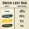 Dice Loot Bag - Green