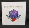 "You're a Natural 20" Greeting Card