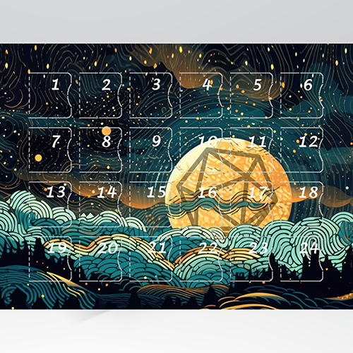D&D Dice Advent Calendar - Moon