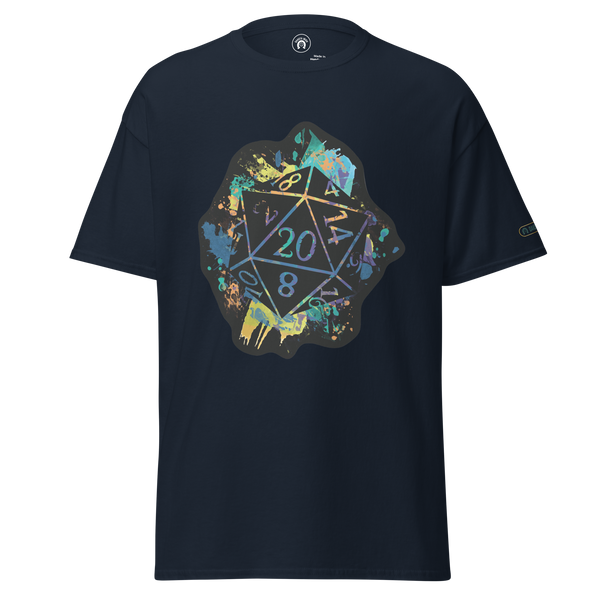 Rainbow Splash d20 - classic tee