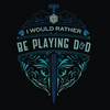 I'd Rather Be Playing D&D T-shirt - Black