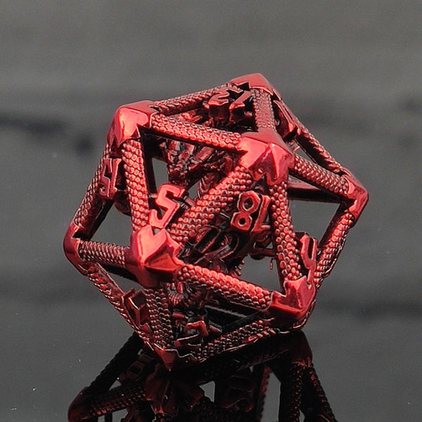 d20 Red Hollow Dragon