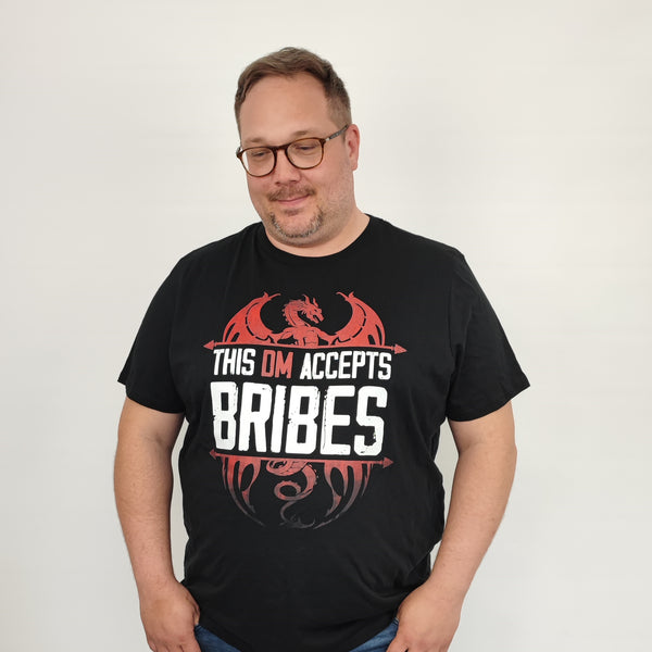 This DM Accepts Bribes T-shirt - Black